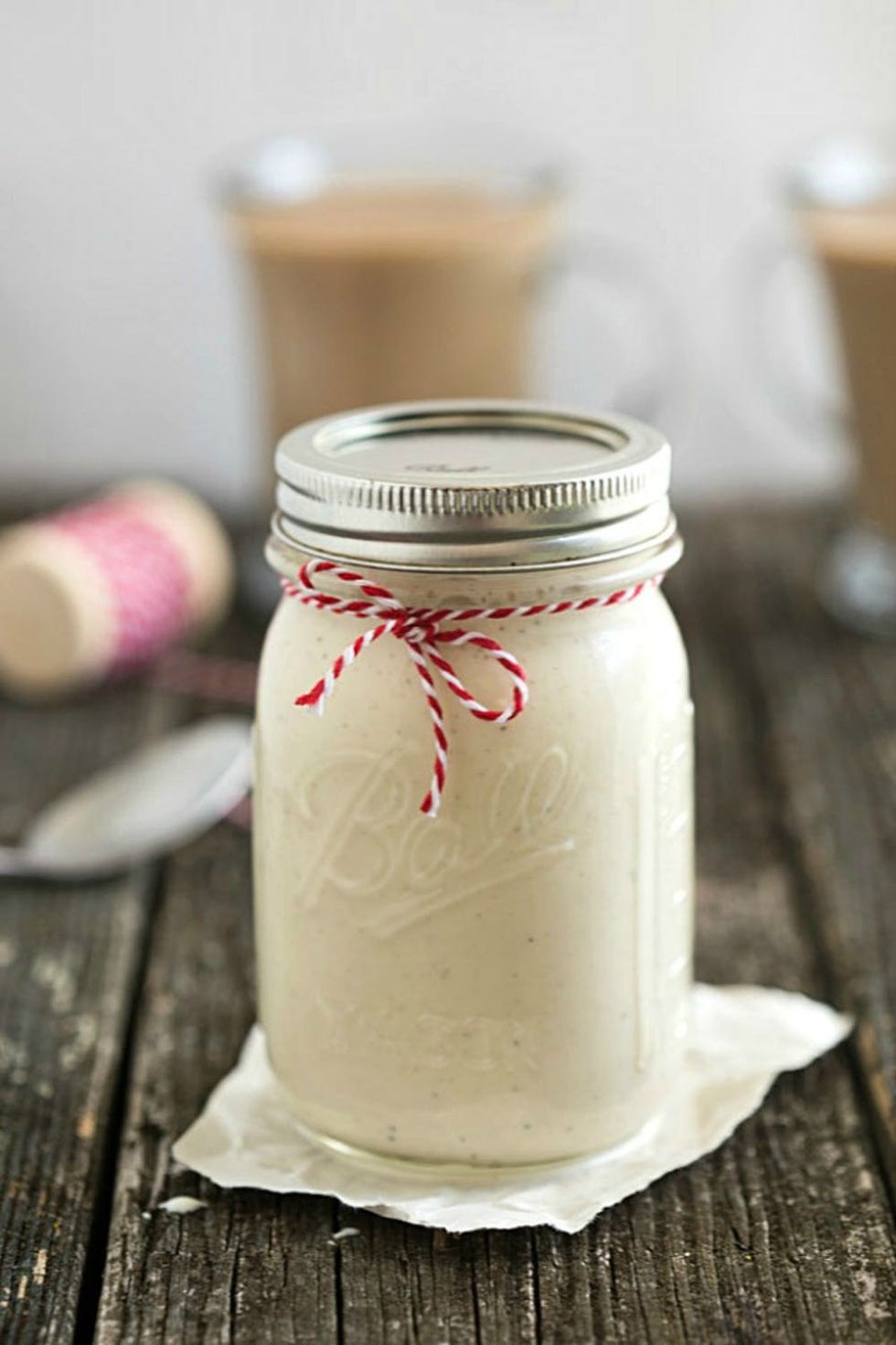 Homemade Eggnog Coffee Creamer