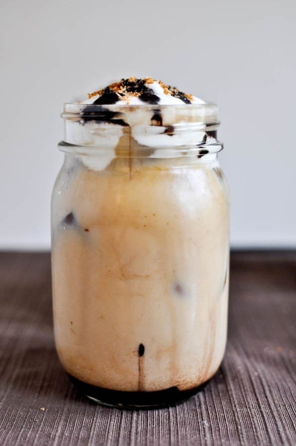 Homemade Mocha Coconut Iced Coffees