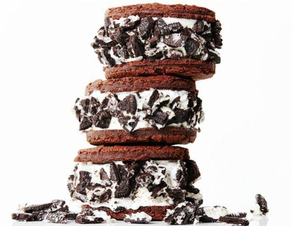 Homemade Oreo Ice Cream Sandwiches