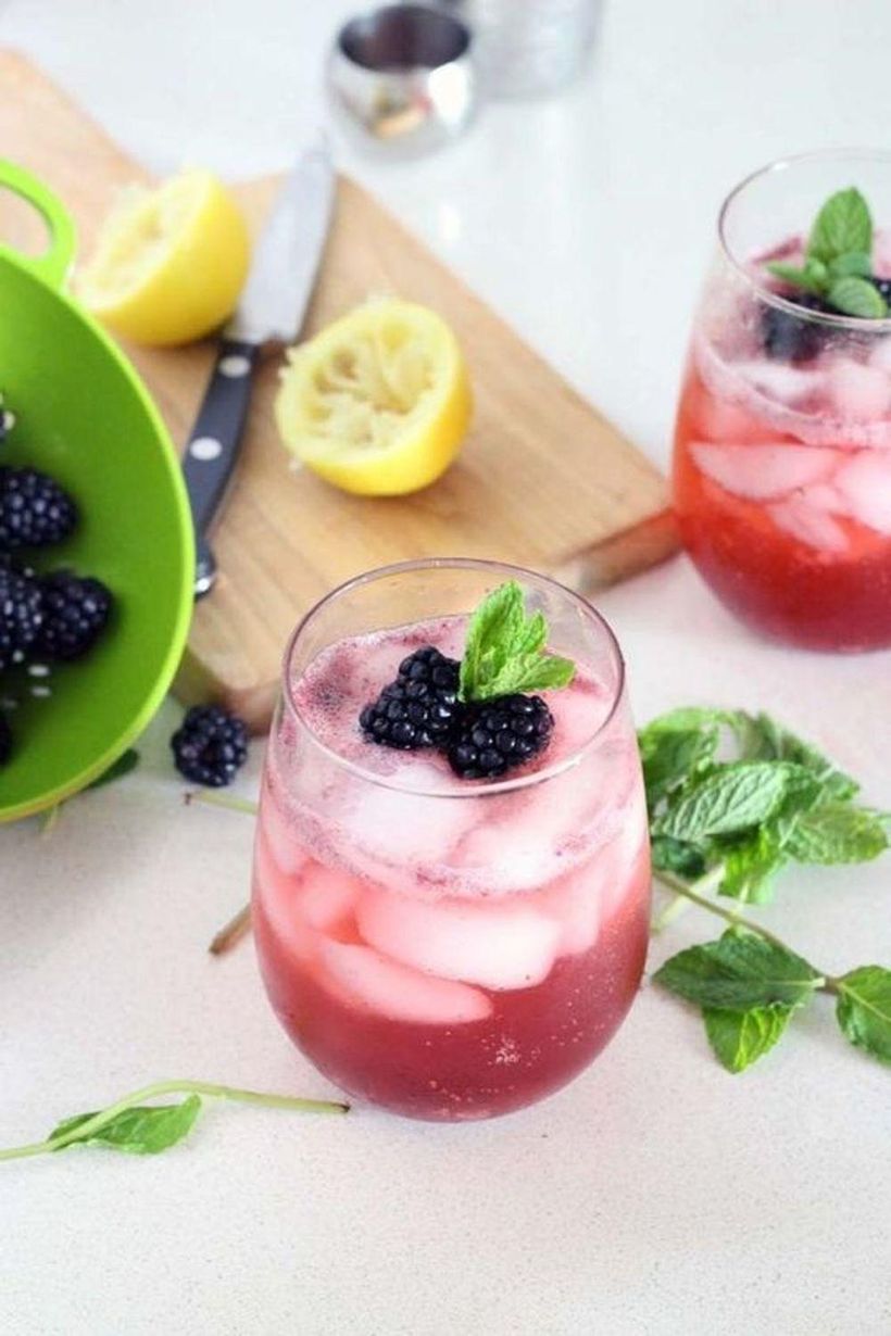Honey Blackberry Mint Mocktails