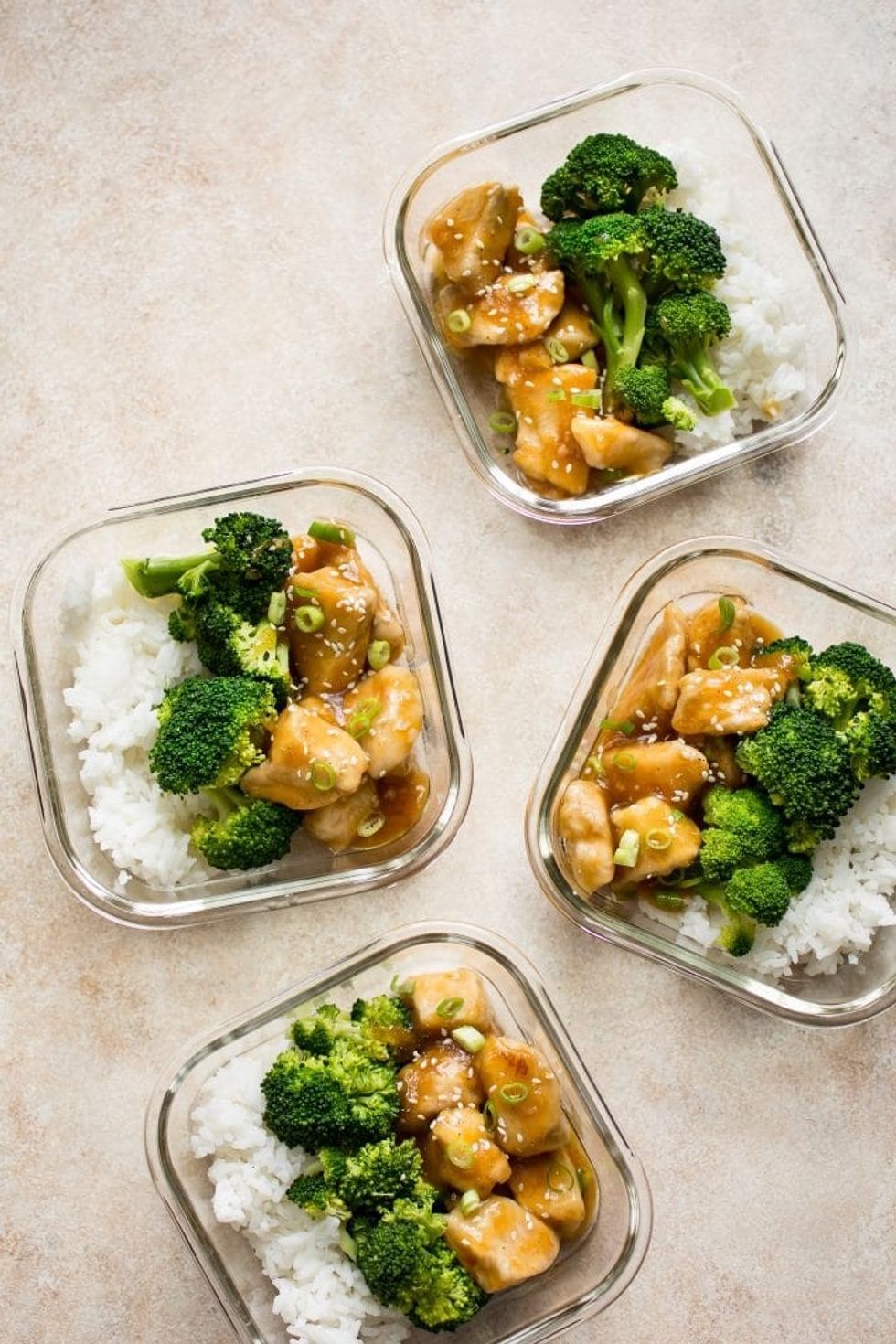 Honey Ginger Chicken Meal Prep Bowls