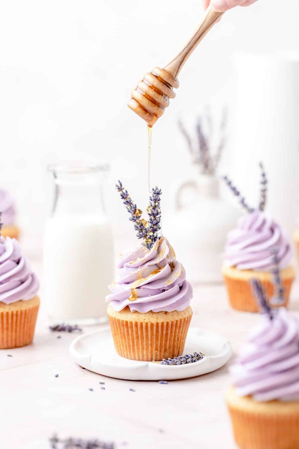 honey lavender cupcakes