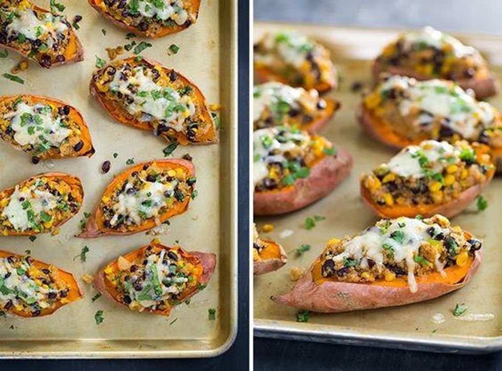 Honey Lime Quinoa Stuffed Sweet Potatoes