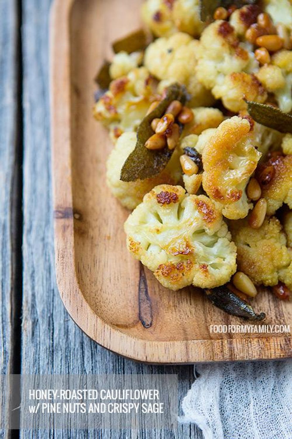 Honey-Roasted Cauliflower with Pine Nuts and Crispy Sage