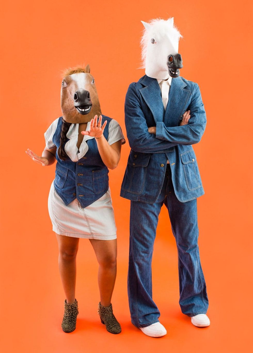 Horse Head Couples Costume