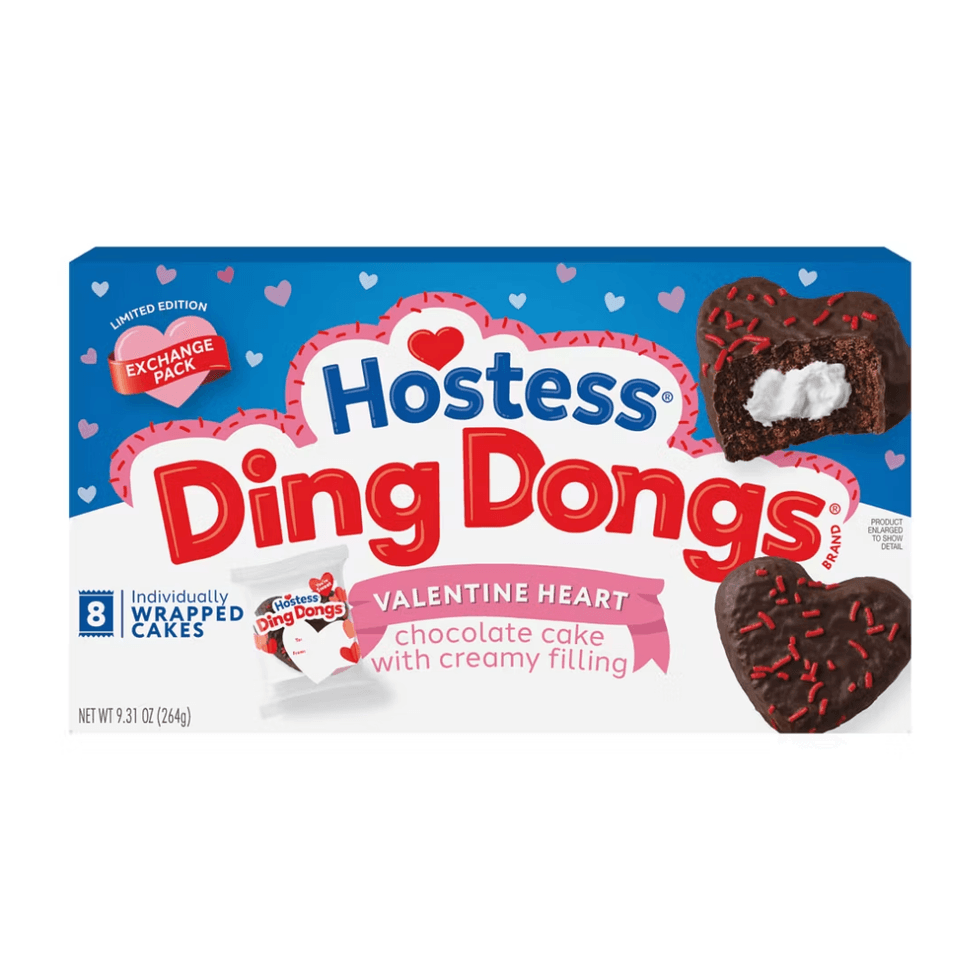 Hostess Valentine's Day Ding Dongs
