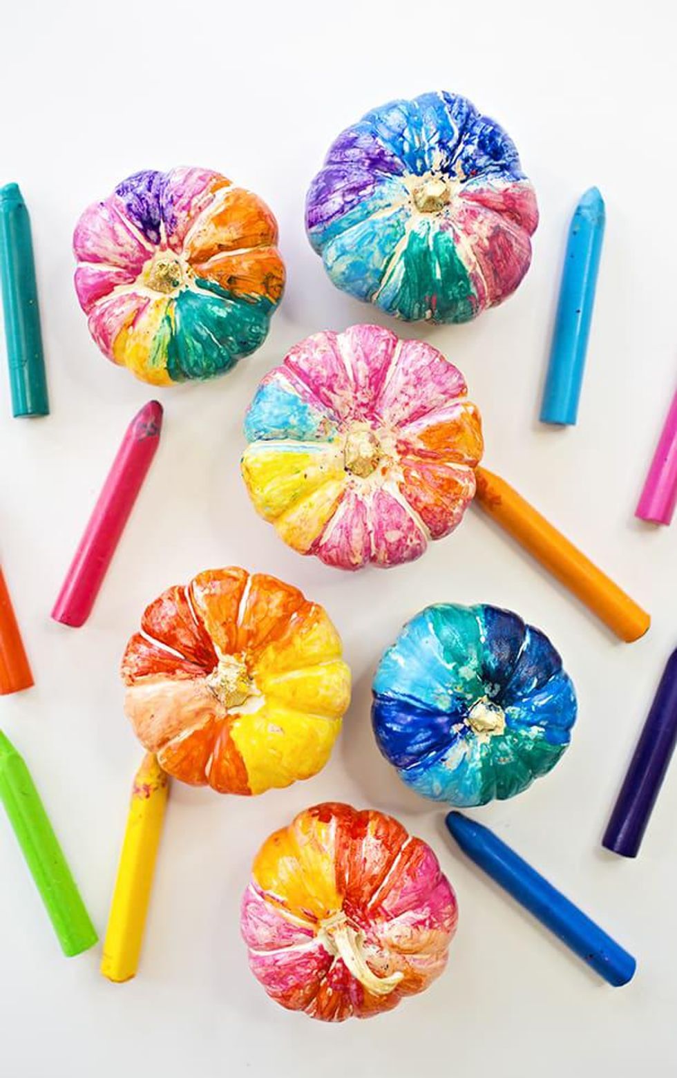 Hot Crayon Pumpkin Creative Pumpkin Carving Ideas