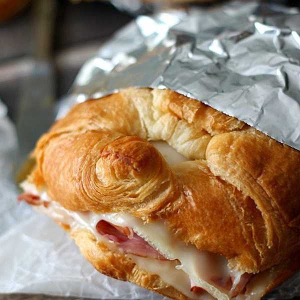 Hot Ham and Swiss Croissants Camping Recipes