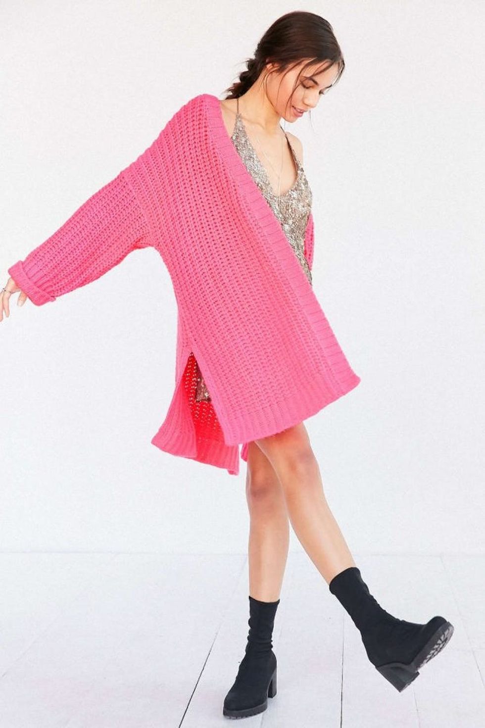 hot-pink-cardigan