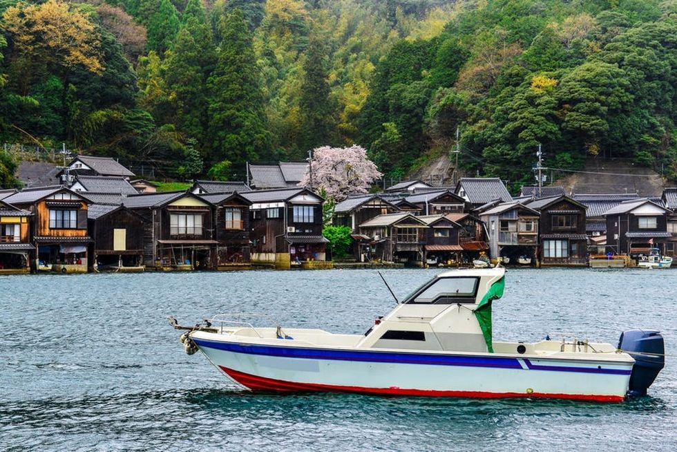 Houseboats in Kyoto, Japan
