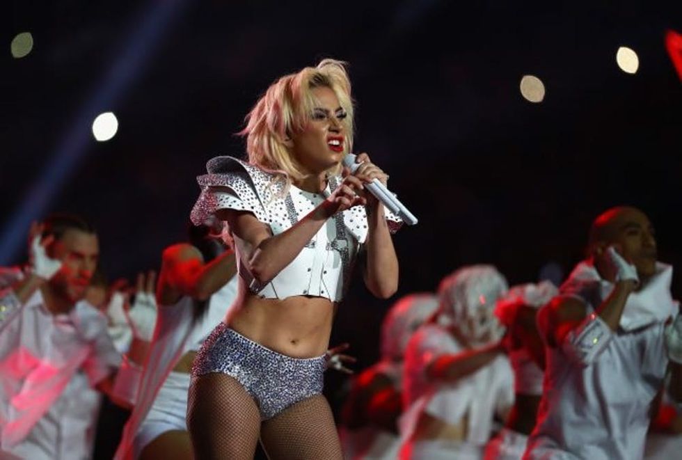 HOUSTON, TX - FEBRUARY 05: Lady Gaga performs during the Pepsi Zero Sugar Super Bowl 51 Halftime Show at NRG Stadium on February 5, 2017 in Houston, Texas. (Photo by Al Bello/Getty Images)