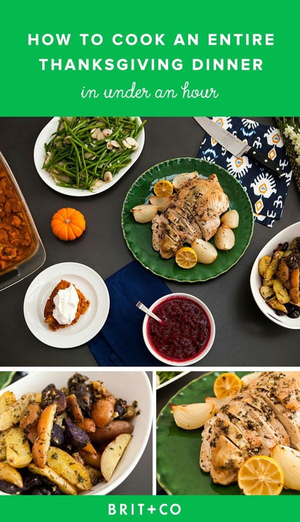 how to cook an entire thanksgiving under an hour