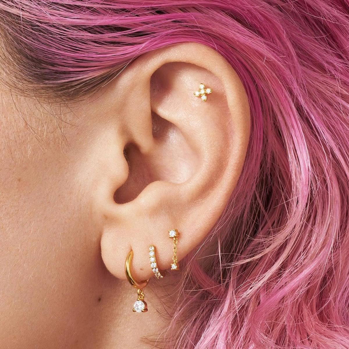 how to get an earscape with stacked earrings