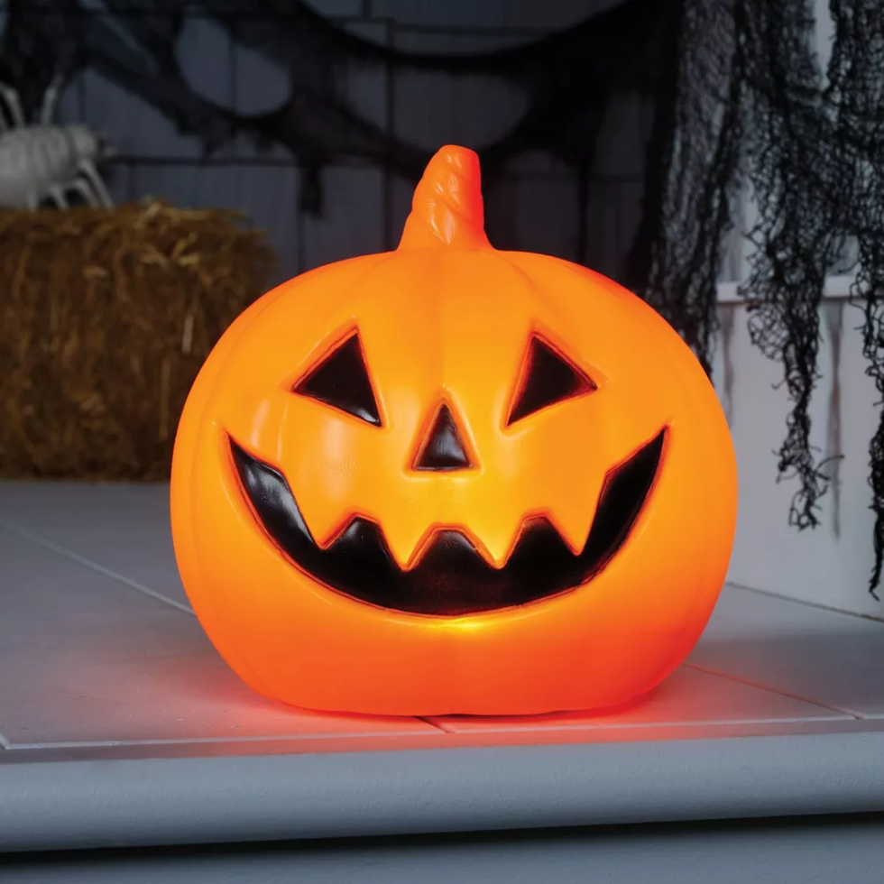 Hyde And EEK! Boutique Lit Pumpkin Blowmold Halloween Prop