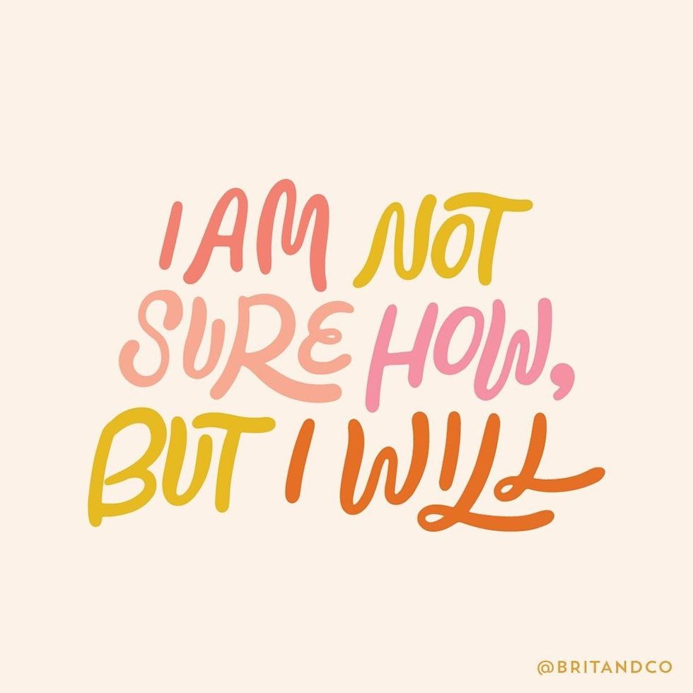 i'm not sure how but i will positive affirmations