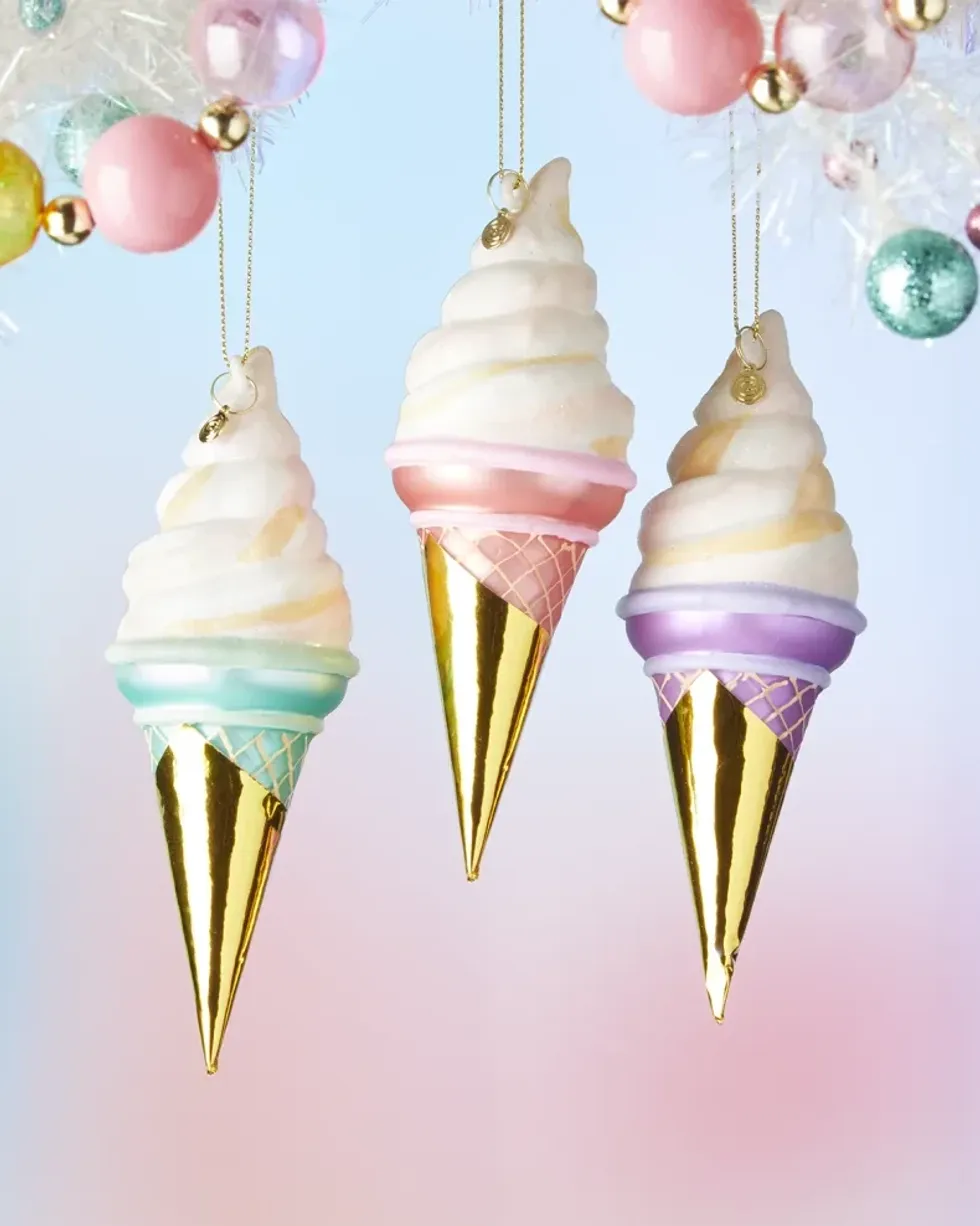 Ice Cream Cone Ornaments