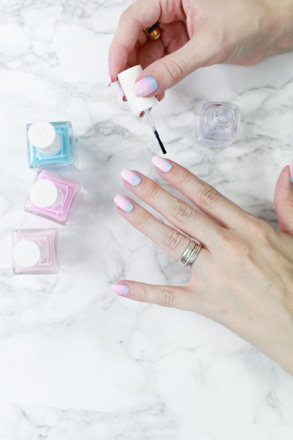 Ice Cream Ombre Mani DIY