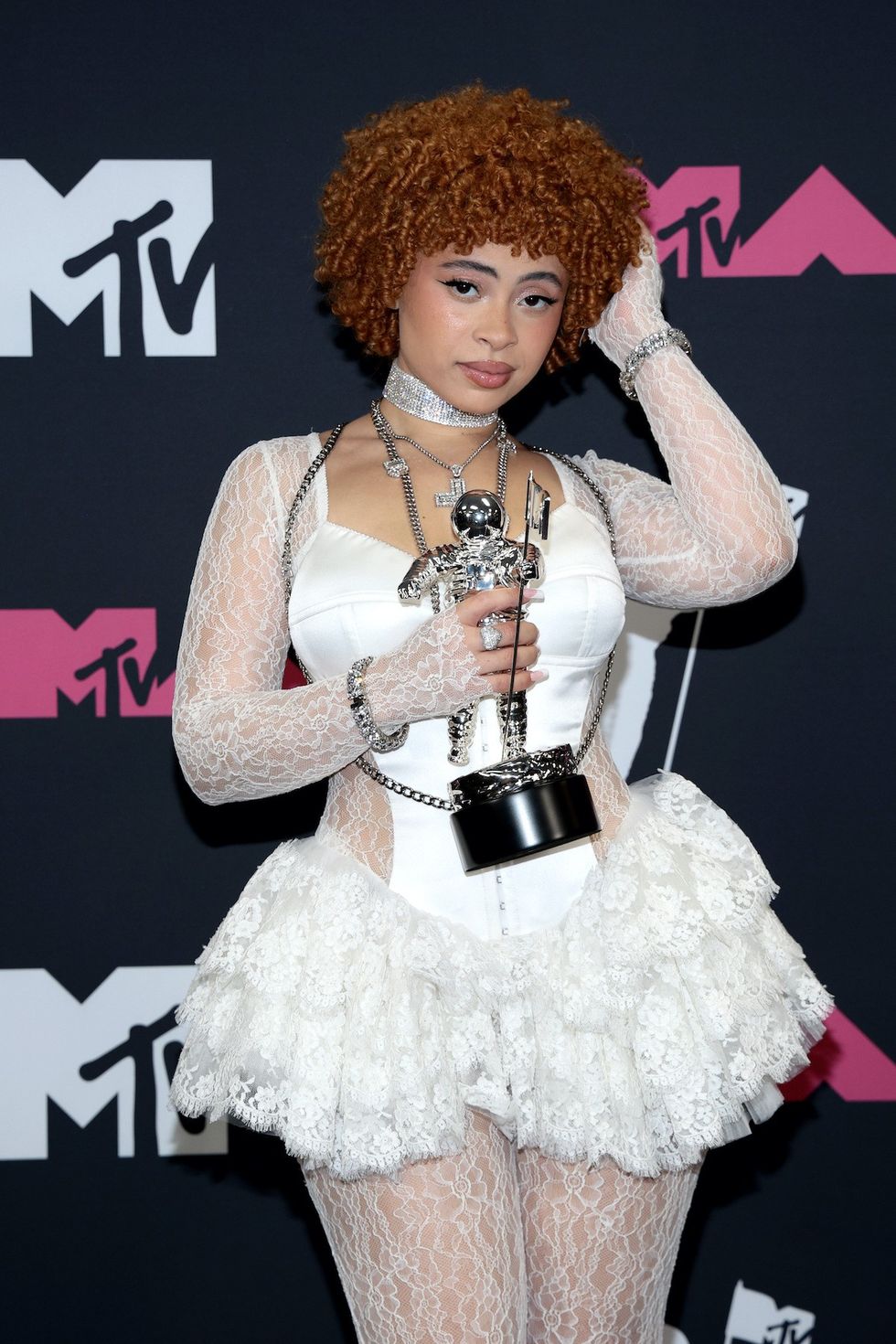 ice spice red copper hair