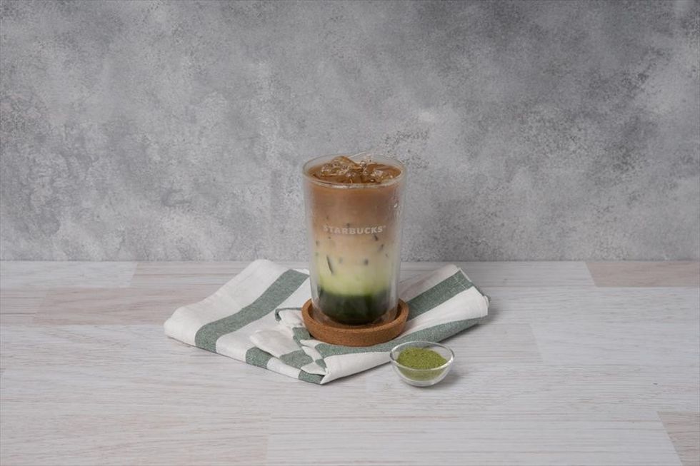Iced Espresso + Matcha Fusion cool drinks from Starbucks Indonesia