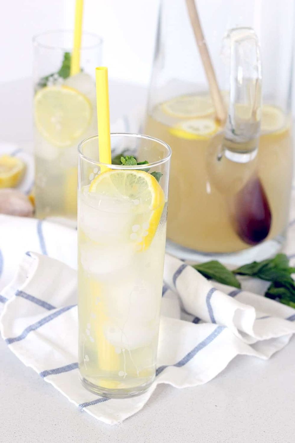 Iced Ginger Honey Lemon Tea