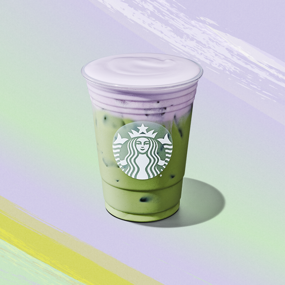 Iced Lavender Oatmilk Matcha