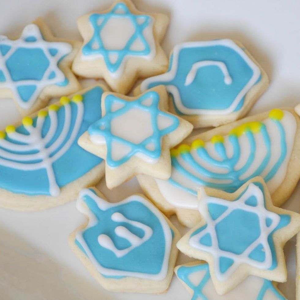 Iced Sugar Hanukkah Cookies Recipe