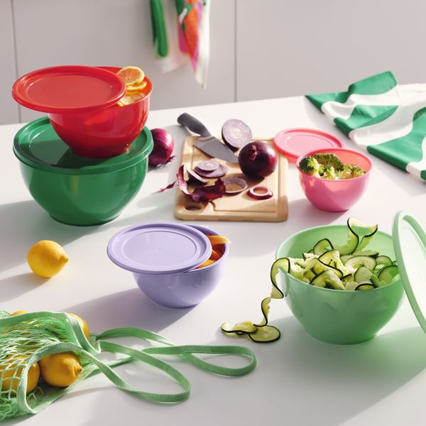 Plastic Sorting and Mixing Bowls - Set of 6
