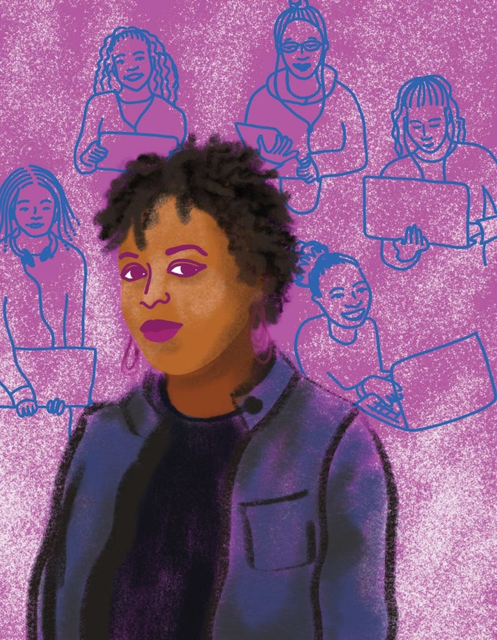 Illustration of Kimberly Bryant from Girl CEO