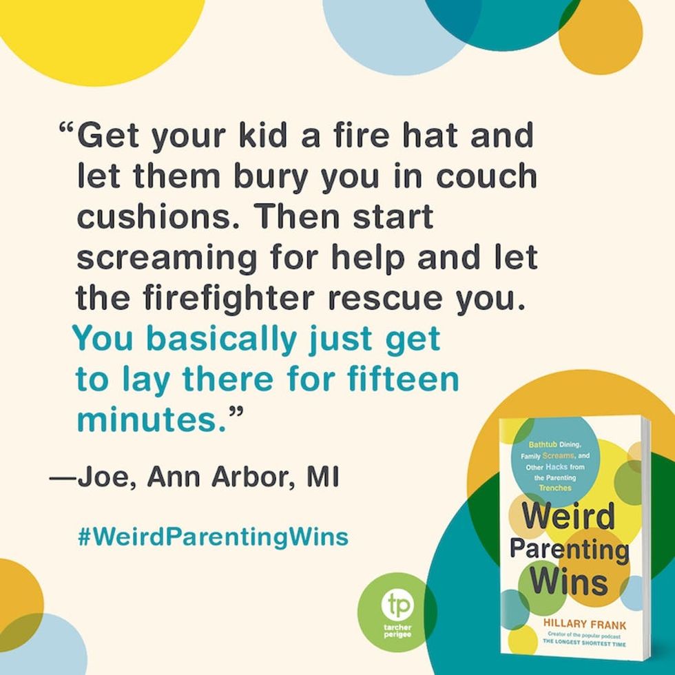 Image of Weird Parenting Win about a fire hat
