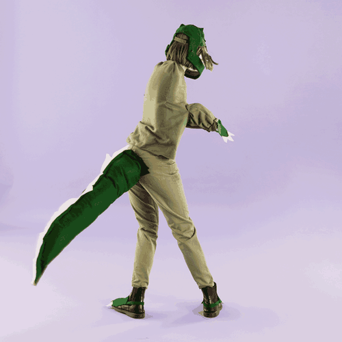Velociraptor Costume Gif