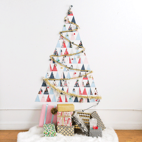 DIY a Non-Traditional Christmas Tree Out of Holiday Cards in Under 60 Minutes
