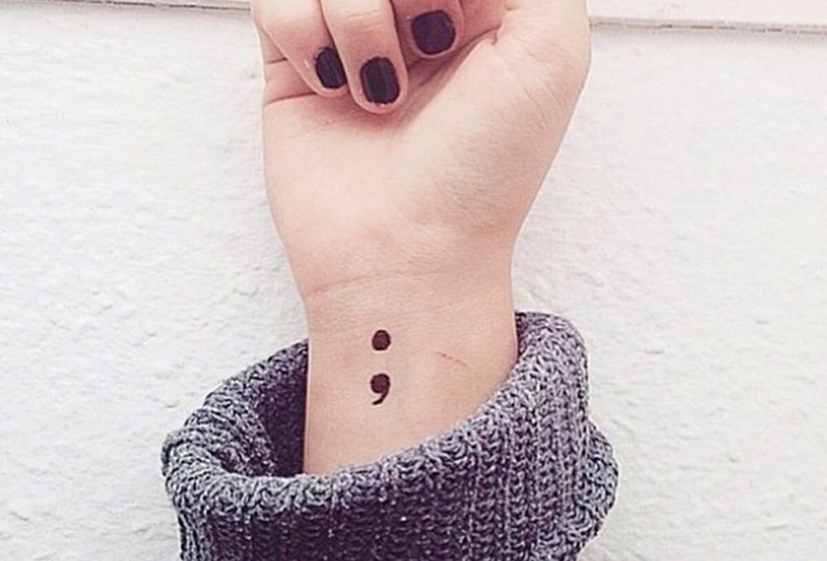 Here’s Why You’re Probably Seeing Semicolon Tattoos Everywhere - Brit + Co