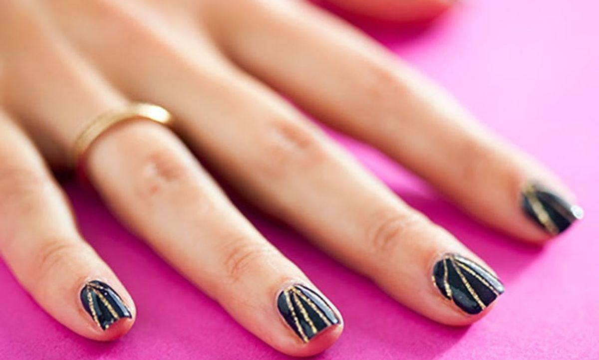 7. Striped Nail Art Design with Nail Art Pen - wide 7