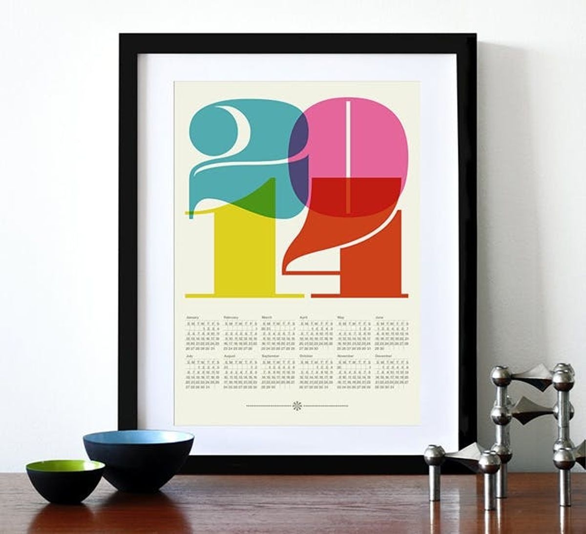 24 Beautiful Wall Calendars for 2014