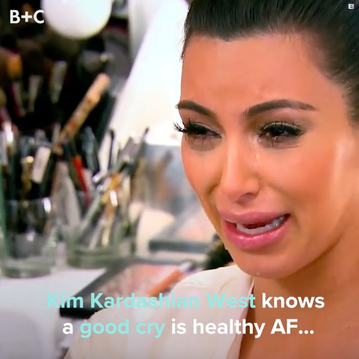 Kim Kardashian Knows a Good Cry Is Healthy AF
