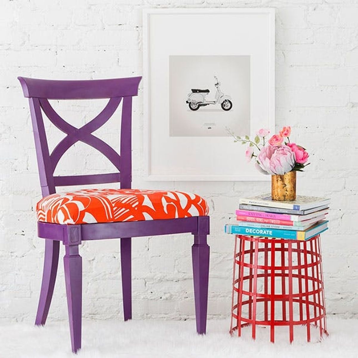 Use Cotton Fabric To Reupholster Your Dining Room Chairs Brit + Co