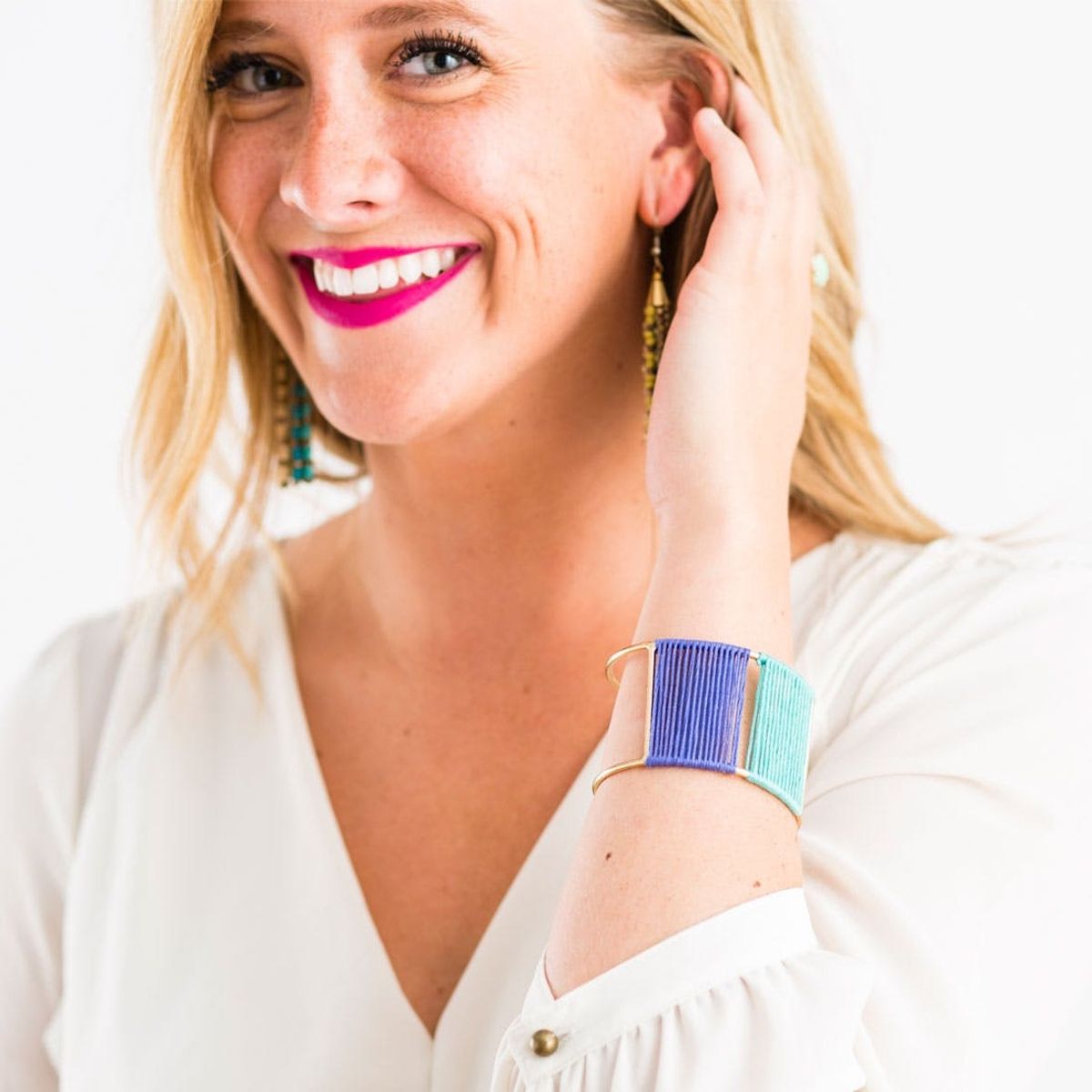 How to Make a Mini Tapestry in a Cuff Bracelet