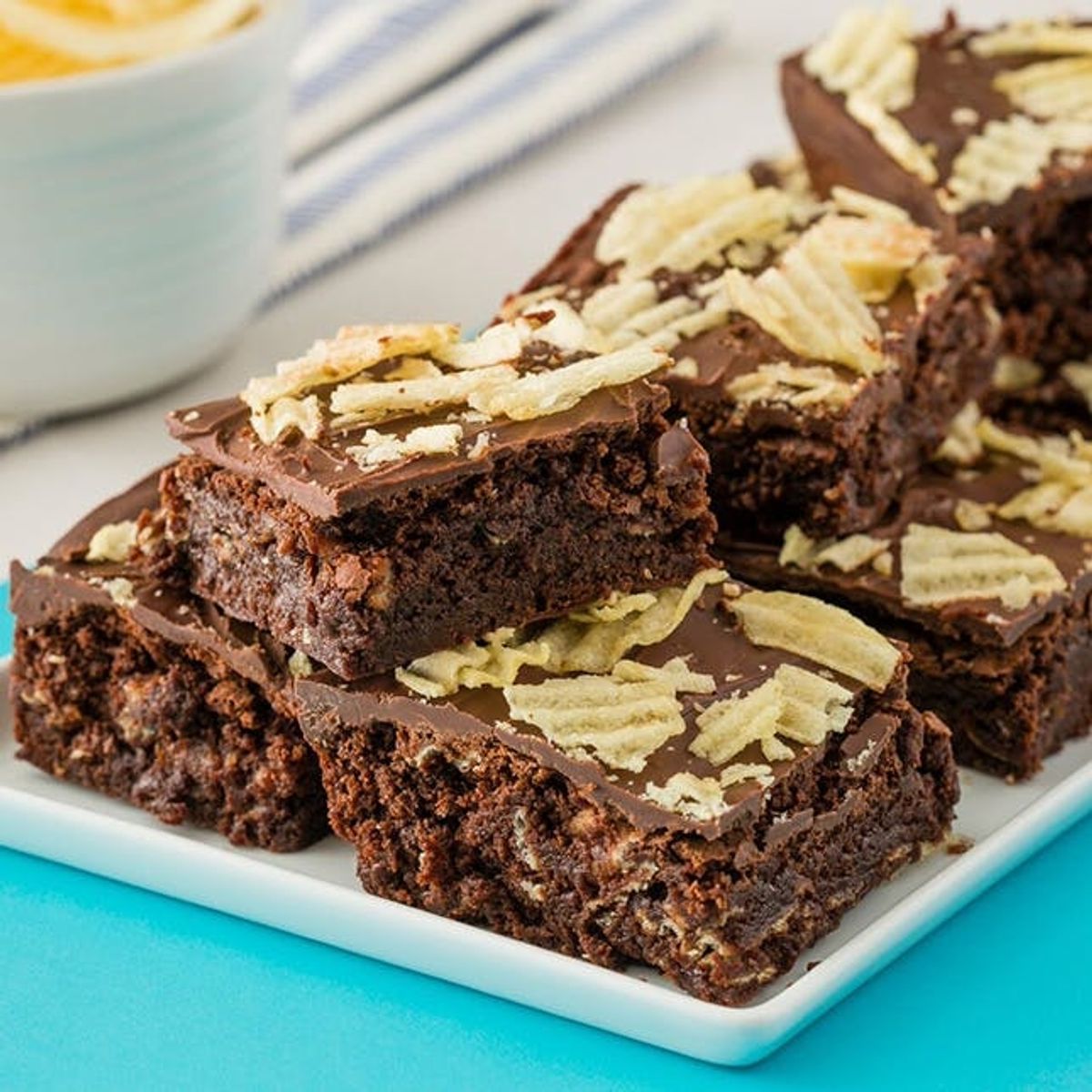 Treat Yo’ Self to Decadent Potato Chip Brownies