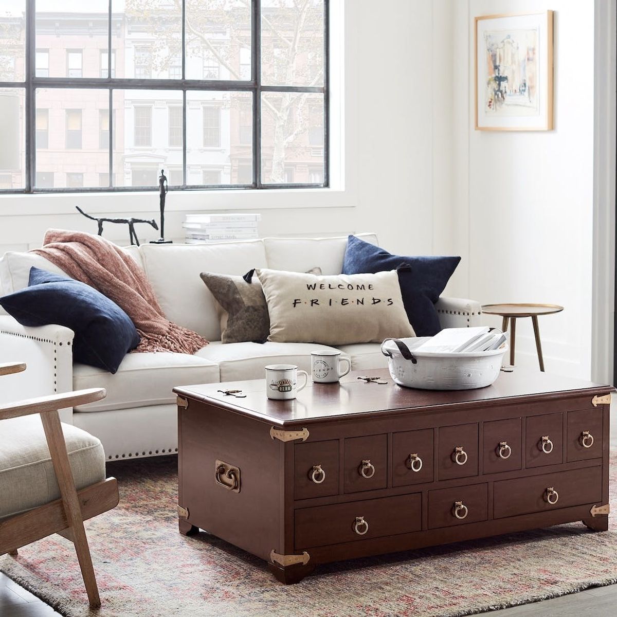 Pottery Barn's 'Friends' Collection Is Here, and You Too Can Own an Apothecary Table