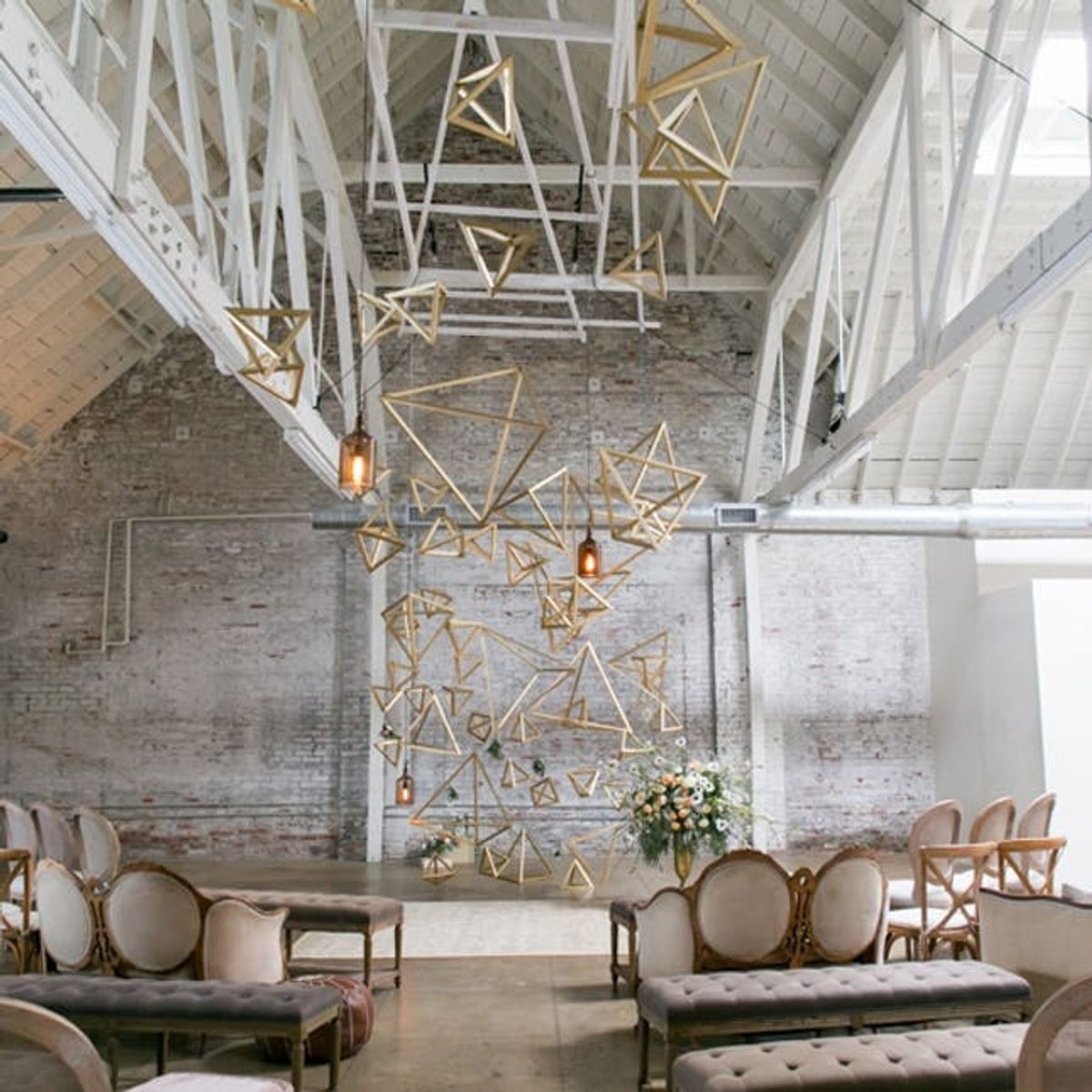 This New Geometric Wedding Decor Trend Is Made for the Modern Bride