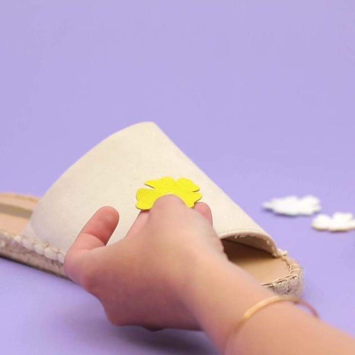 How to DIY Floral Espadrilles