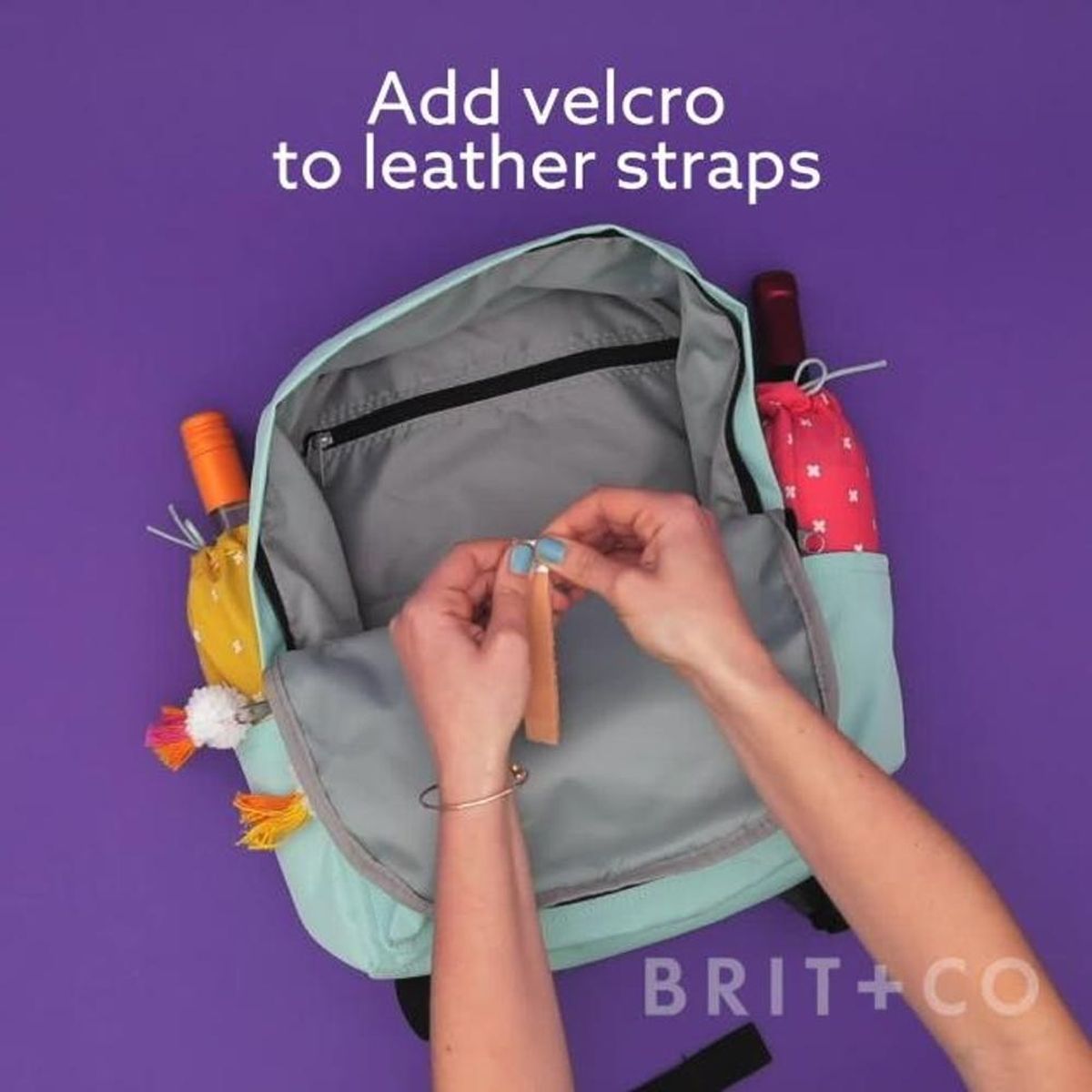 How to DIY a Wine Backpack Brit + Co