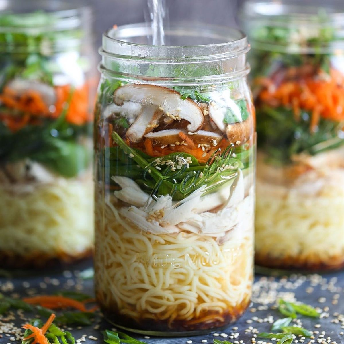 This Mason Jar Chicken Ramen Recipe Is a Serious Upgrade From Dorm-Room Noodles