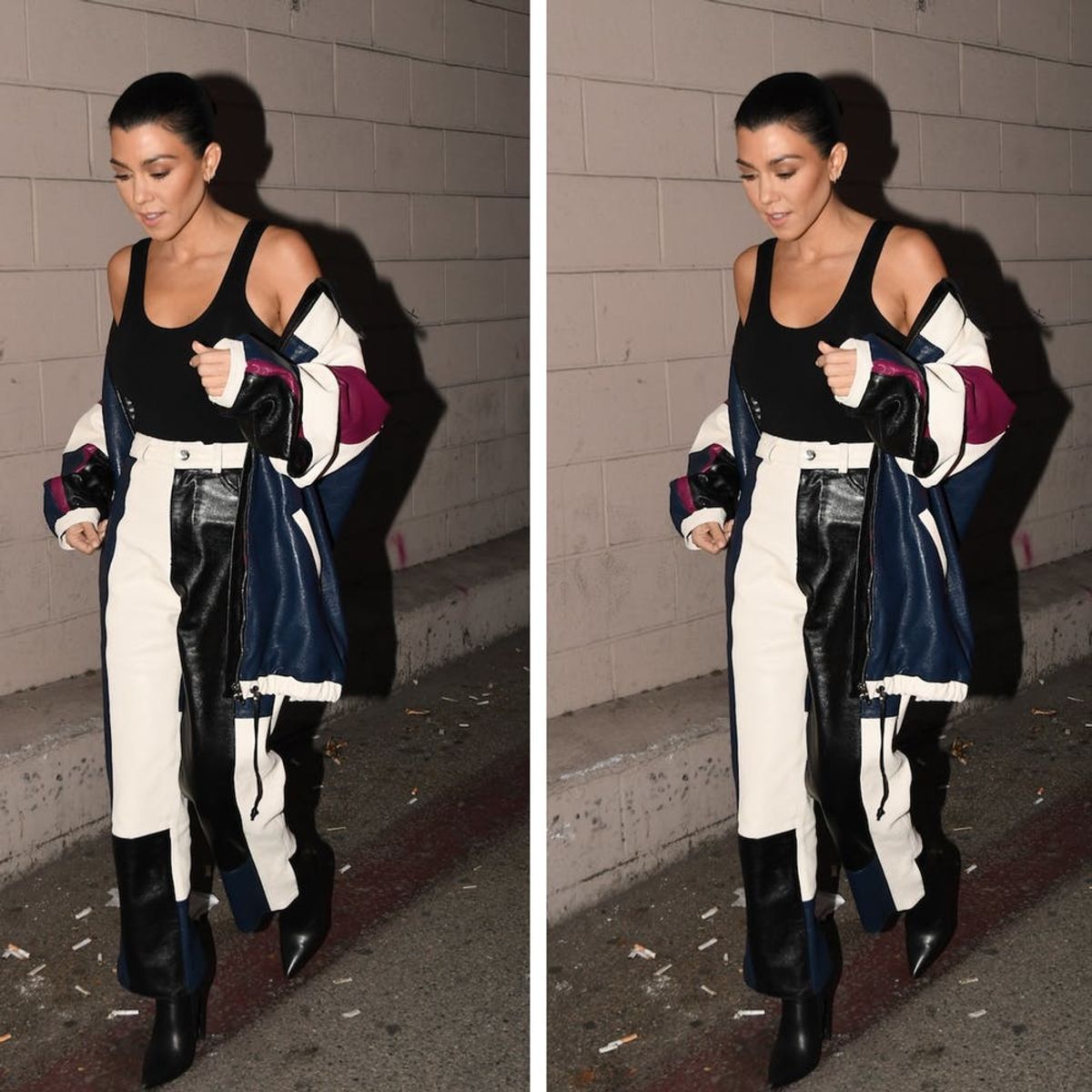 Kourtney Kardashian’s Non-Basic Leather Jacket Is Cold Weather #Goals