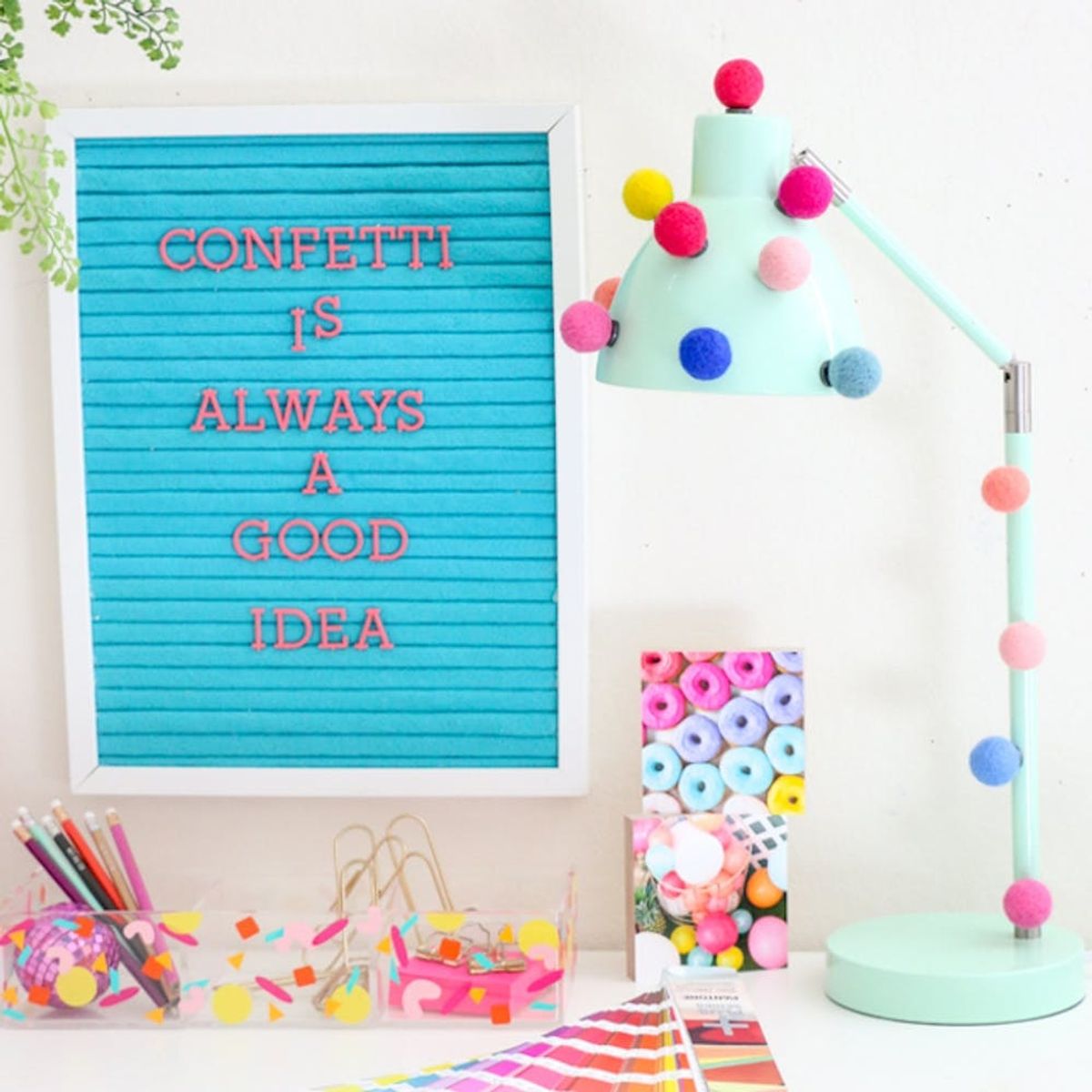 Pom-Pom Earrings, Woven Planter, and More DIYs for This Weekend