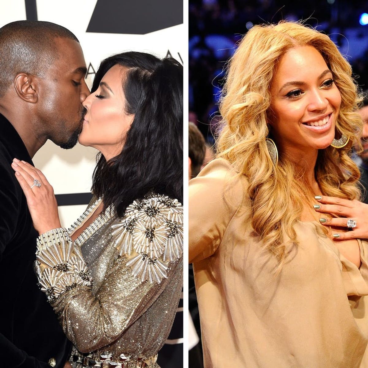 The Biggest and Sparkliest Celebrity Engagement Rings Ever