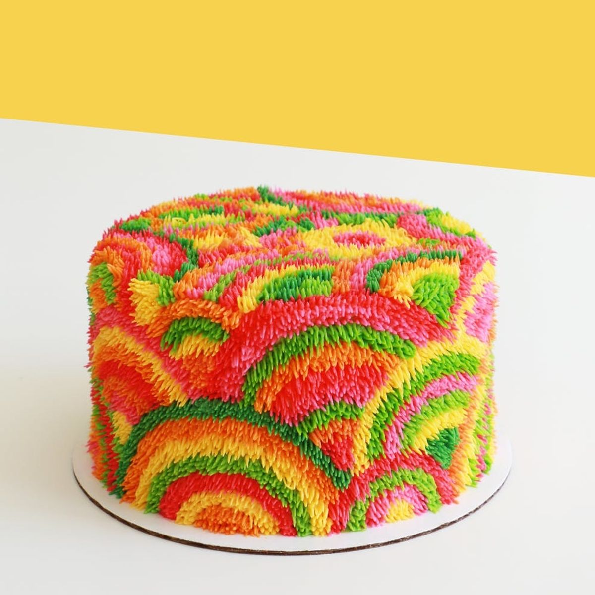 These ’70s-Inspired Shag Cakes Are a Technicolor Dream