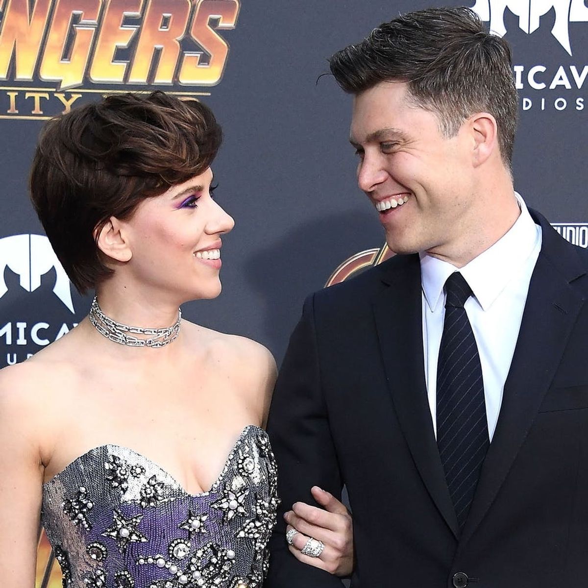 Scarlett Johansson and Colin Jost Just Made Their Red Carpet Debut as a Couple