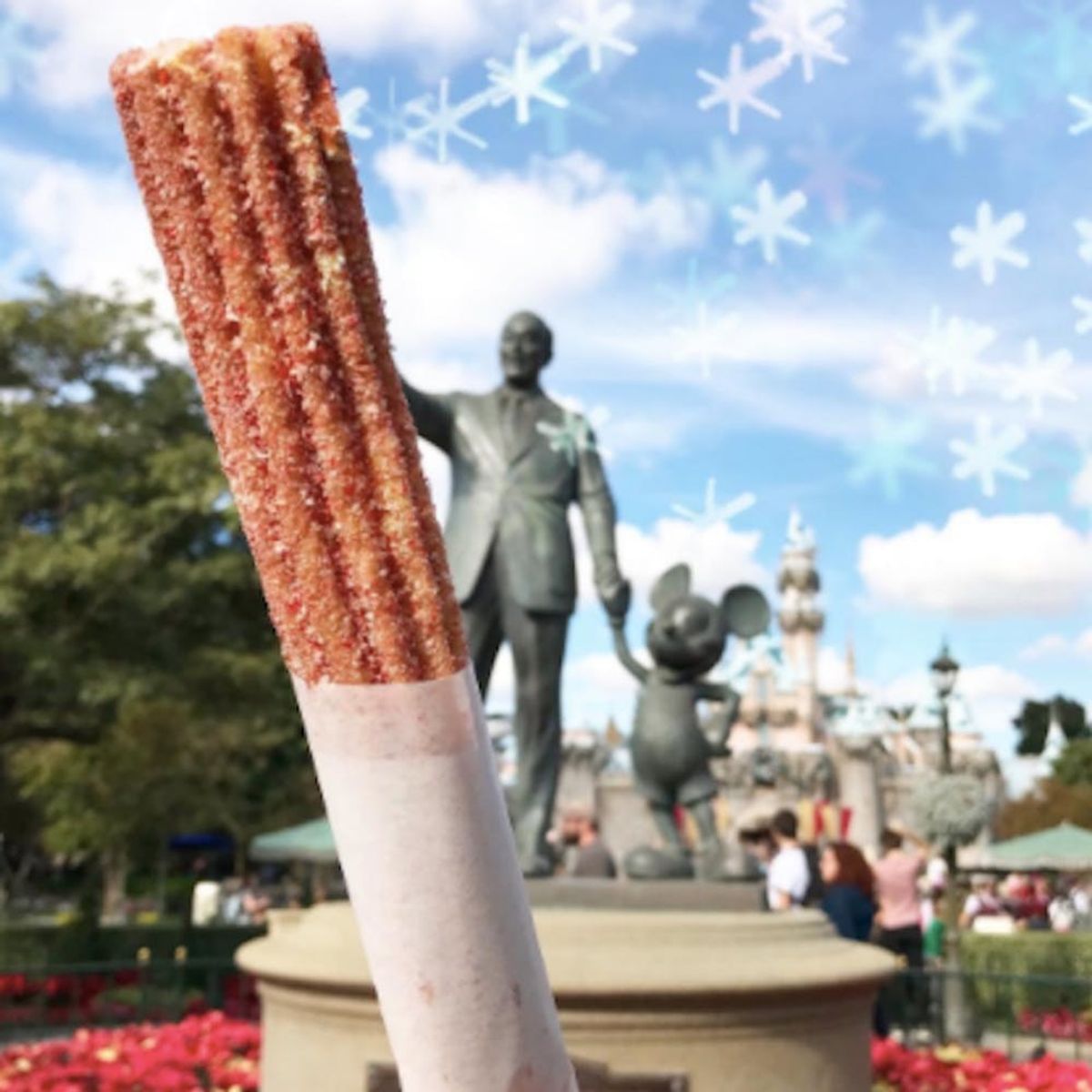 Peppermint Candy Cane Churros Have Arrived at Disneyland Because Dreams DO Come True