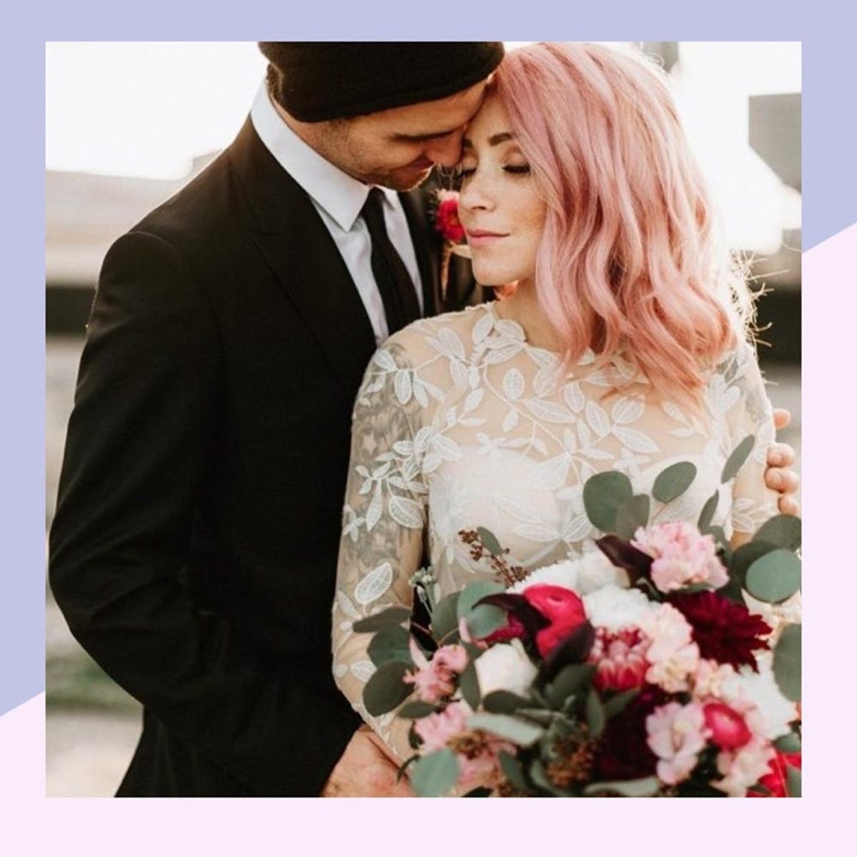 8 Ways to Rock Bold Hair Color Down the Aisle